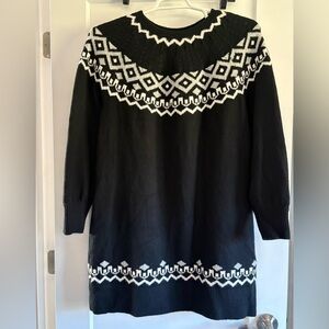 Loft Fairisle Sweater Dress size XL